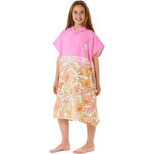 2024 Rip Curl Chicas Toalla Con Capucha Mixta / Poncho 00EGTO - Peach